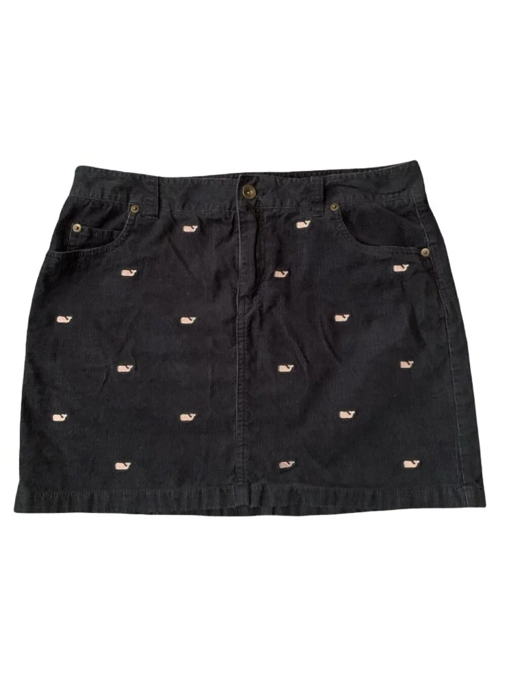 Women’s Vineyard Vines By Shep  & Ian Corduroy Skirt- Size 6 Navy Blue Preppy